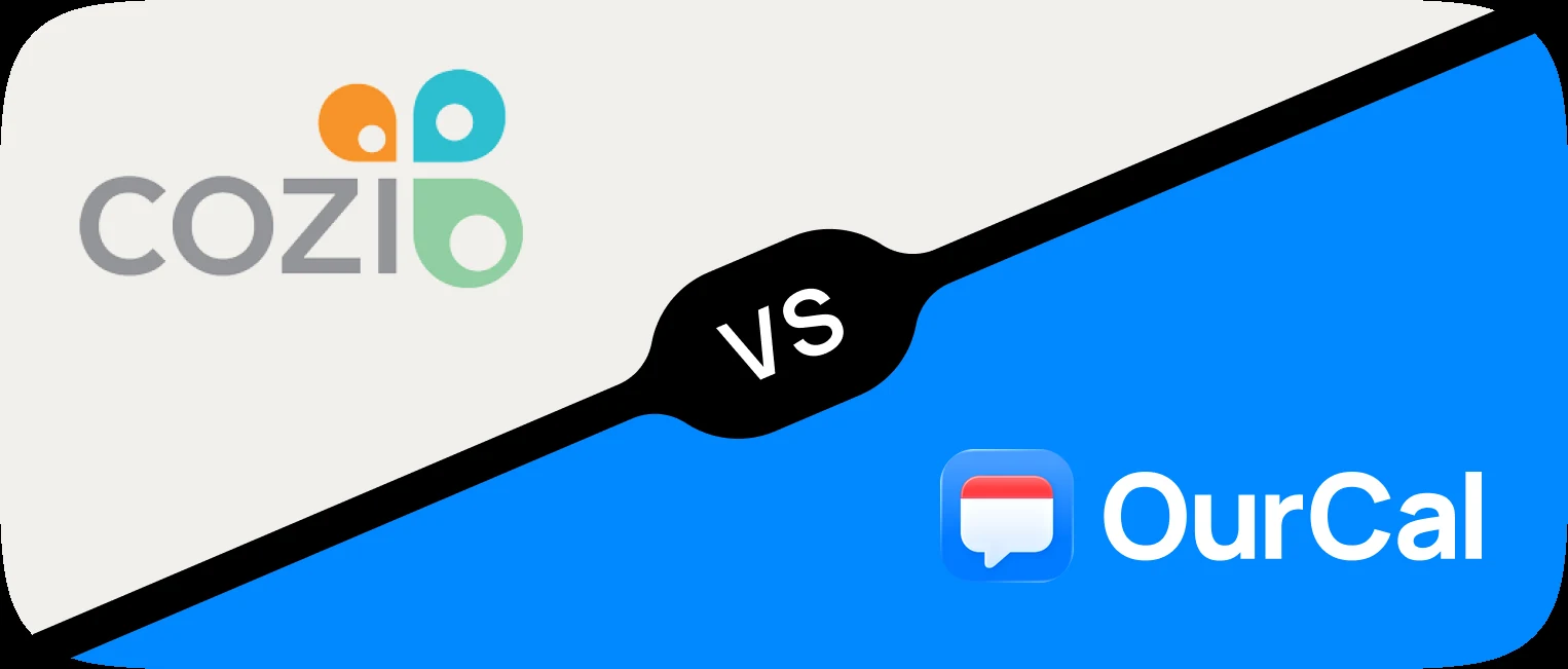 OurCal compared with Cozi