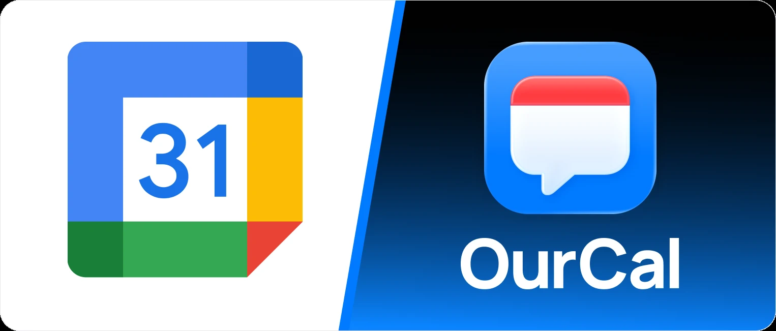 Google Calendar compared with OurCal