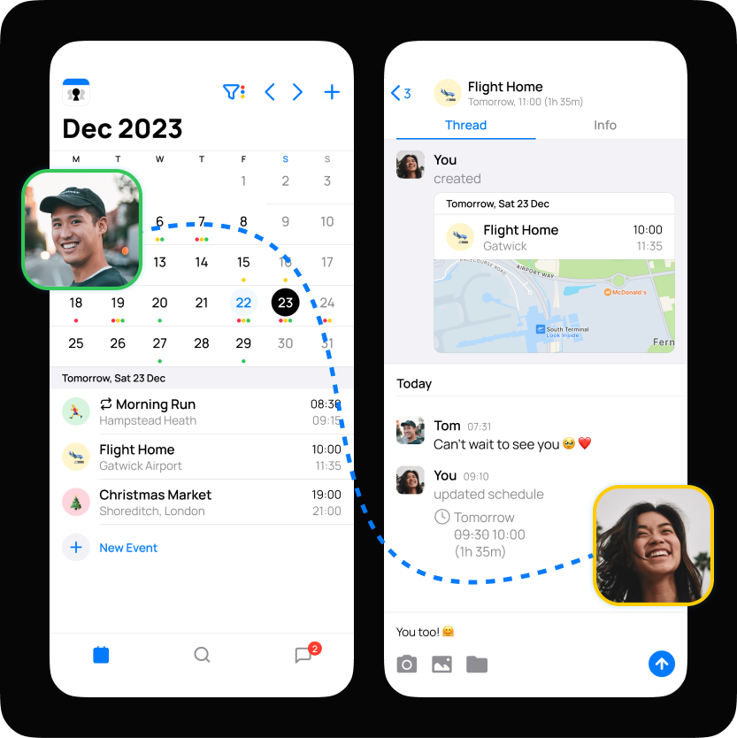 It's about time the calendars we share with family and loved ones became more private. Our journey so far.