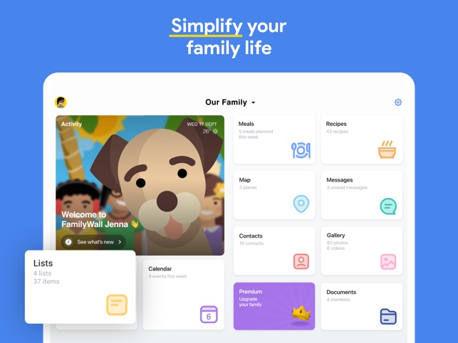 The FamilyWall app
