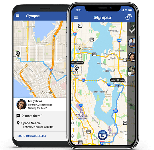 The Glympse app