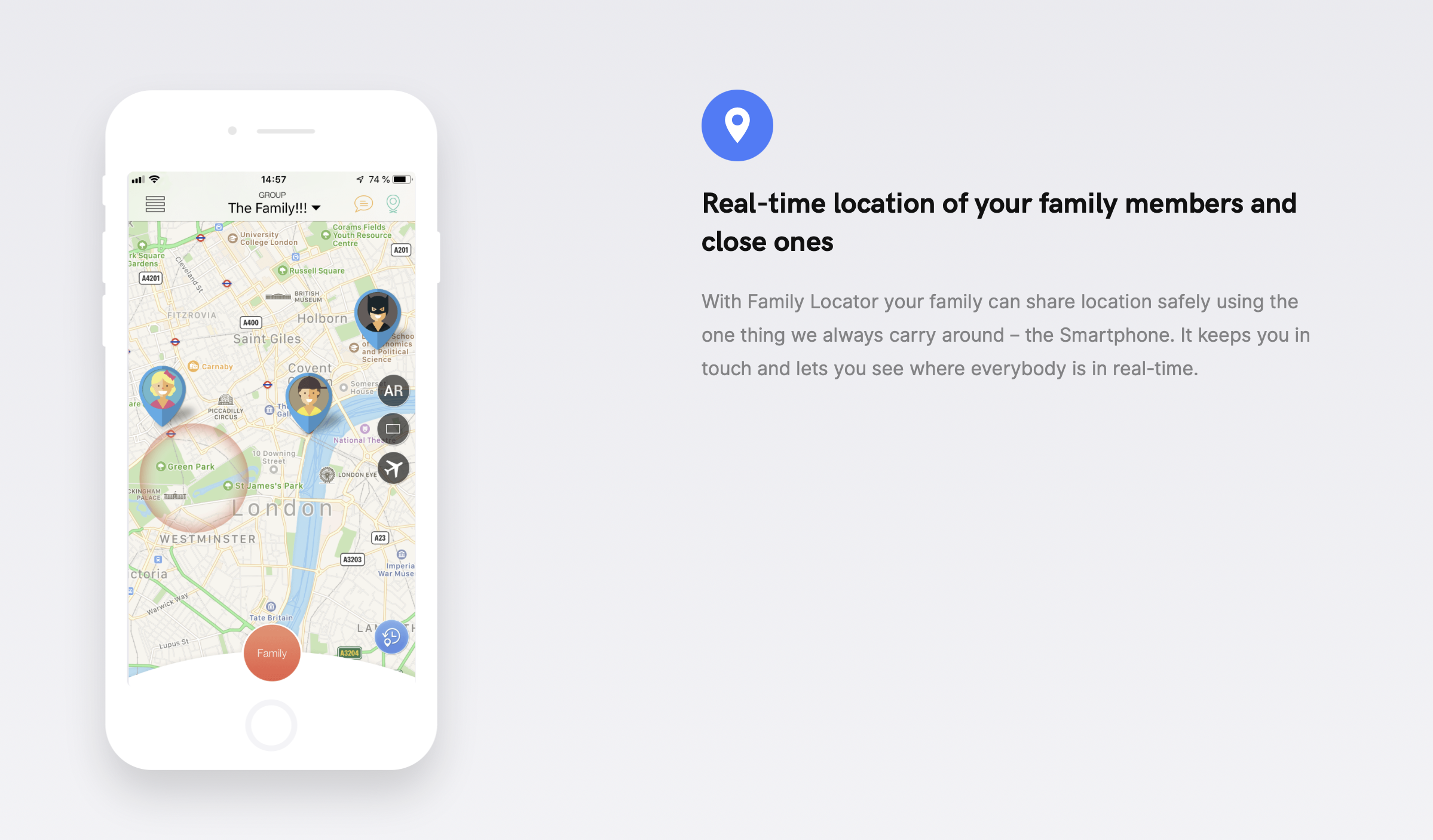 The Family Locator app