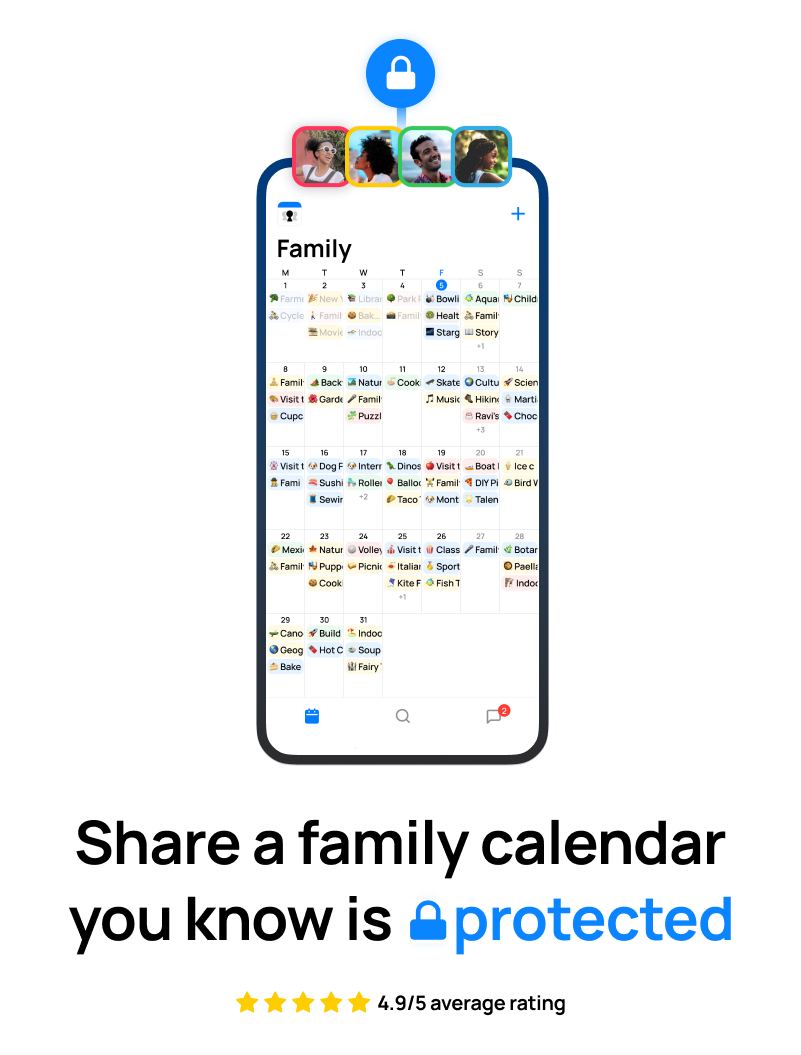 The OurCal shared calendar app
