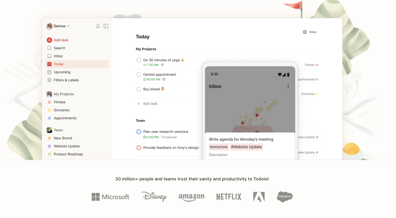The Todoist app