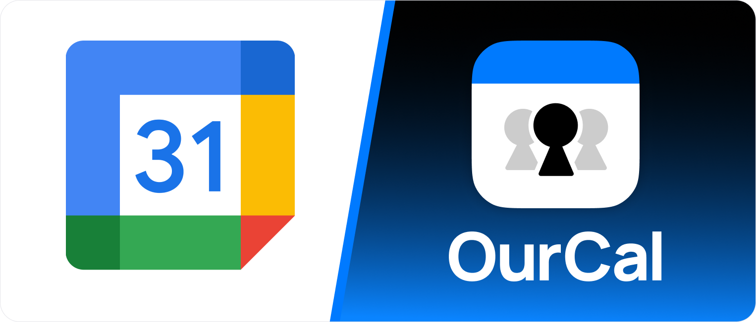 Google Calendar compared with OurCal