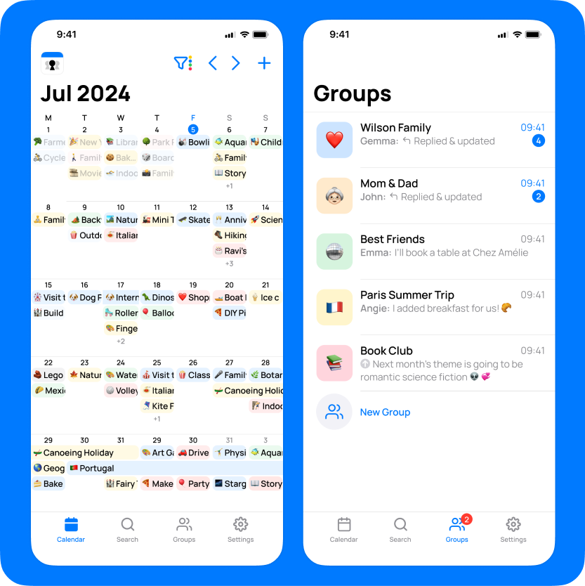 Sometimes, it's hard to sync everyone's busy schedules. But, sharing a calendar can help. That's where OurCal begins to shine.