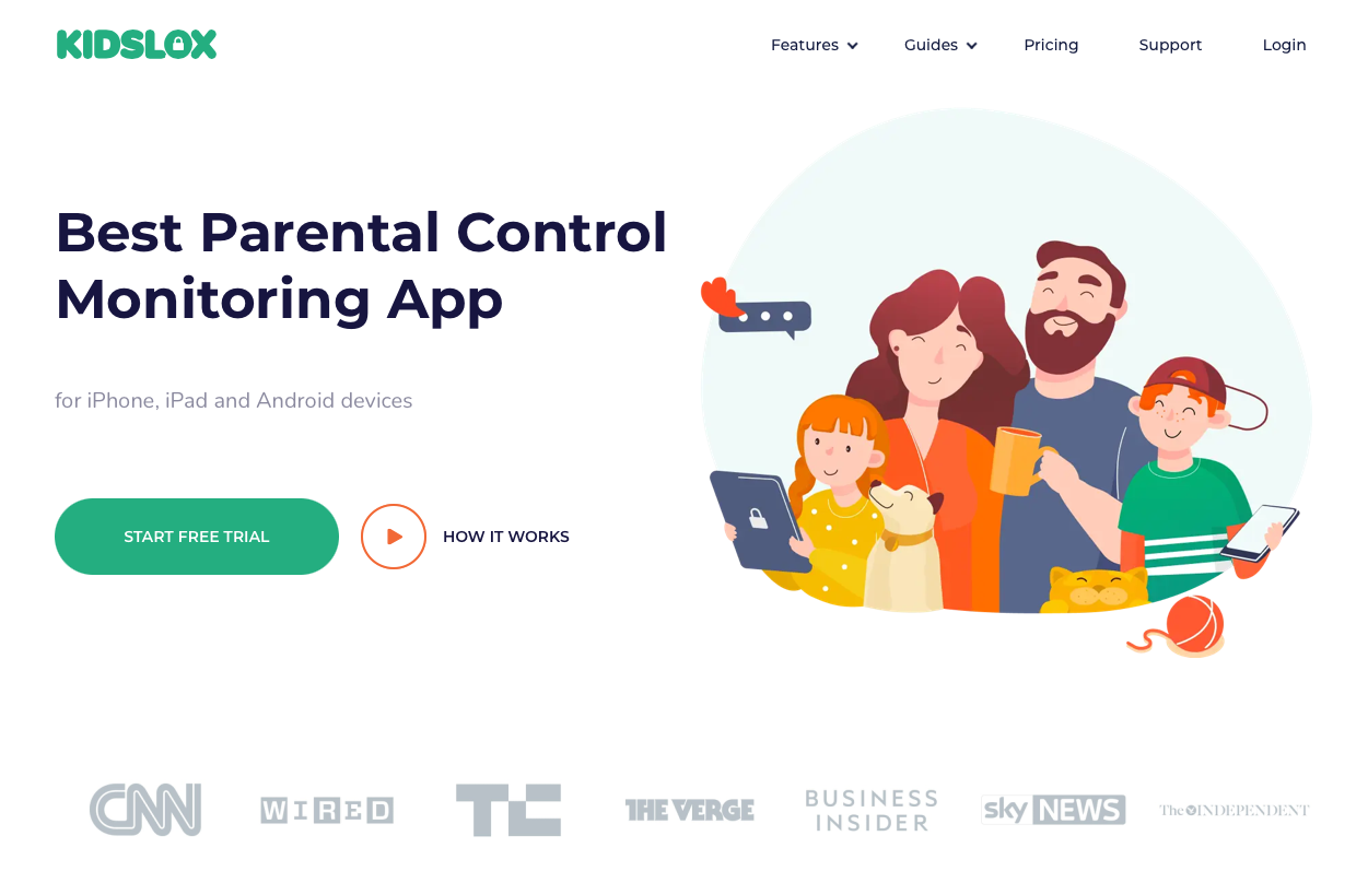 The Kidslox app