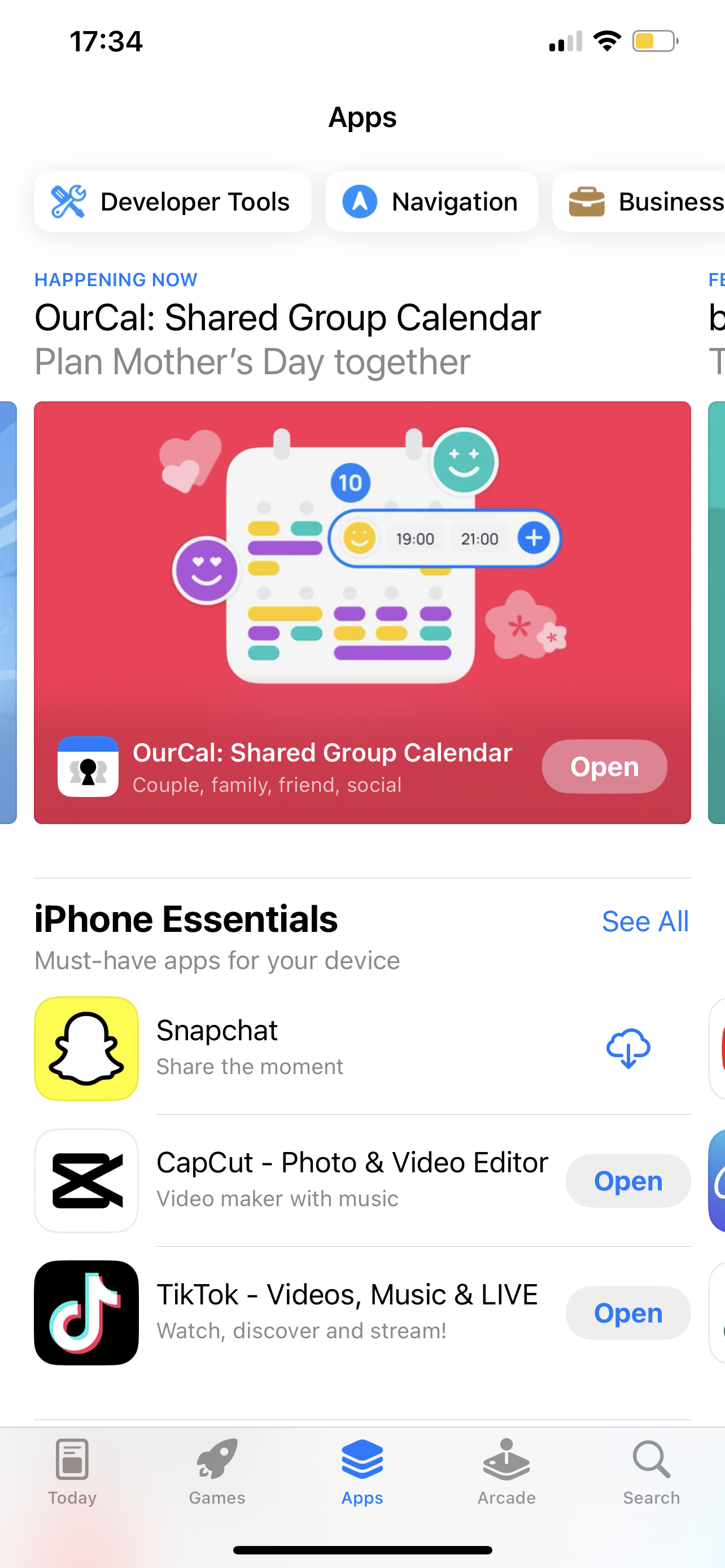 A parent using a phone app