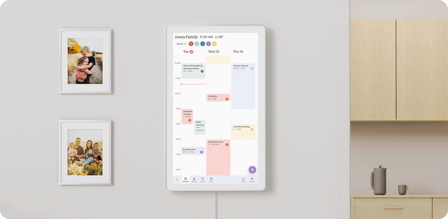 The Skylight Calendar frame
