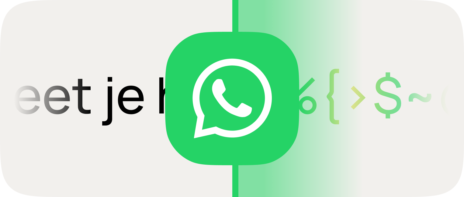 The WhatsApp messaging app