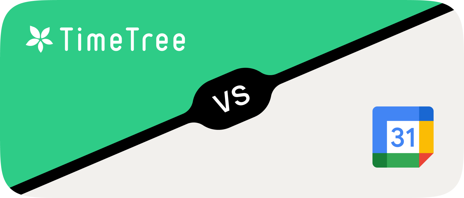 Google Calendar compared with TimeTree