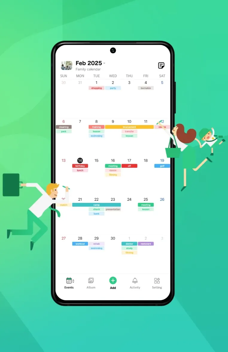 The TimeTree app