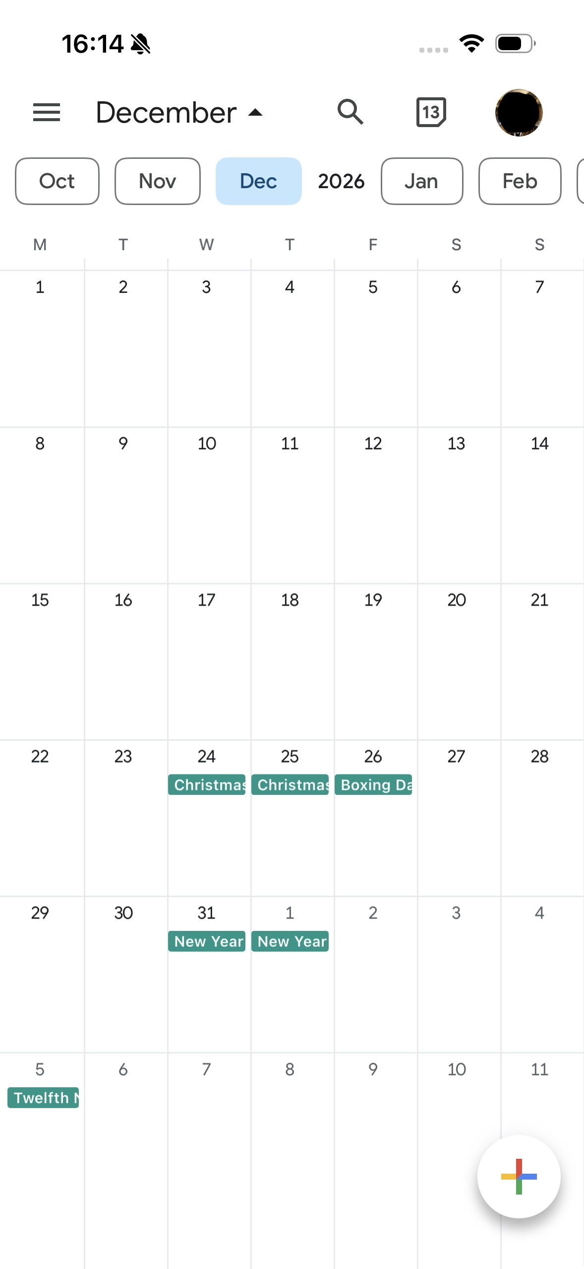 Android calendars